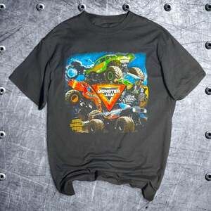 Monster Jam 2023 World Tour Graphic T-Shirt Black Size S